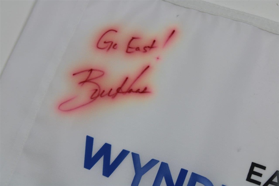 Rickie Fowler & Bill Haas Signed East vs West Wyndham Cup Flag JSA ALOA