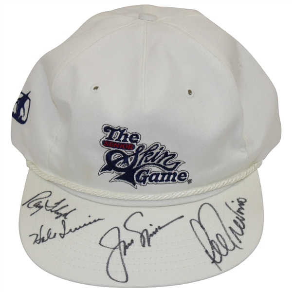 Jack Nicklaus, Ray Floyd, Hale Irwin, & Lee Trevino Signed Senior Skins Game Hat JSA ALOA