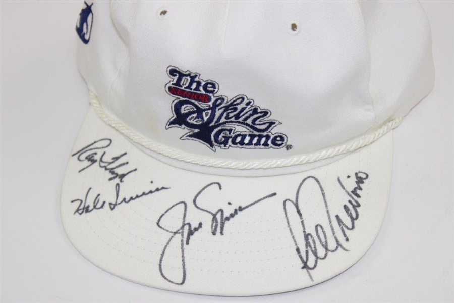 Jack Nicklaus, Ray Floyd, Hale Irwin, & Lee Trevino Signed Senior Skins Game Hat JSA ALOA