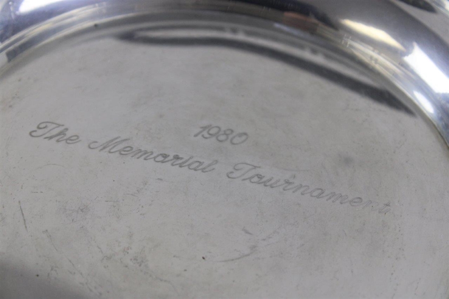 Gary Player's 1980 The Memorial Tournament Pewter Plate With Club
