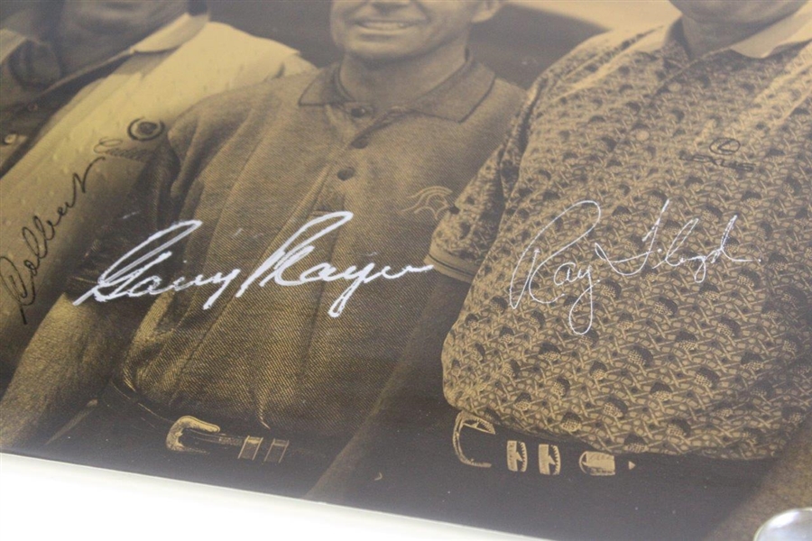 Gary Player's Palmer, Player, Floyd, & Colbert Signed Vantage Championship Poster JSA ALOA