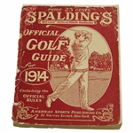 1914 Spaldings "Red Cover" Official Golf Guide 