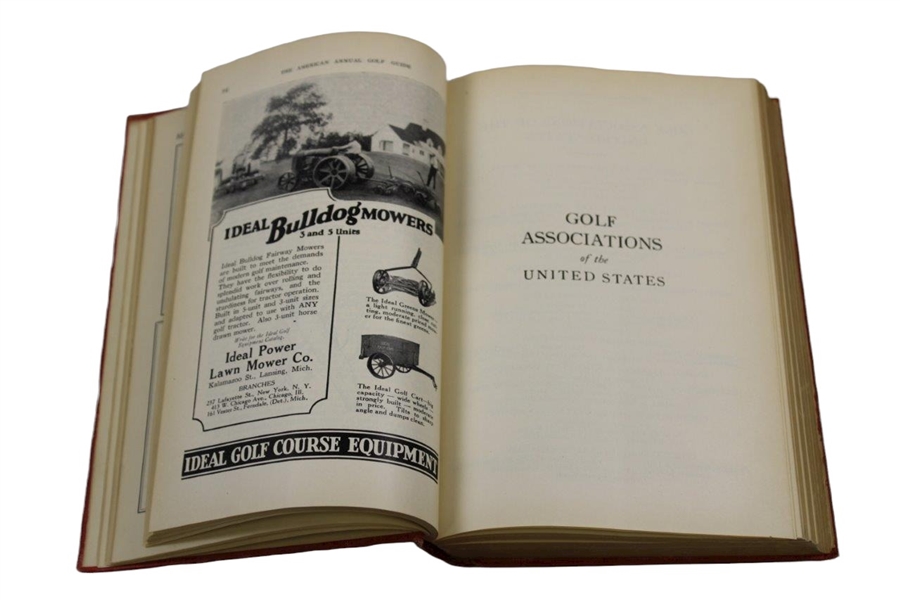 1928 The American Annual Golf Guide Book