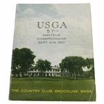 1957 USGA Brookline Country Club Amateur Championship Official Program 