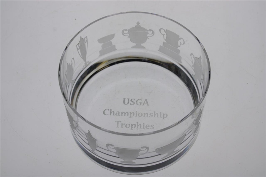The Trophies of the USGA Sterling Cut Glass Bowl 