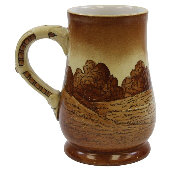 Vintage Illustrated Ceramic Beer Stein 