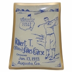 Augusta National Golf Club Bobby Jones Course Opening Jan. 13, 1933 Commemorative Dish