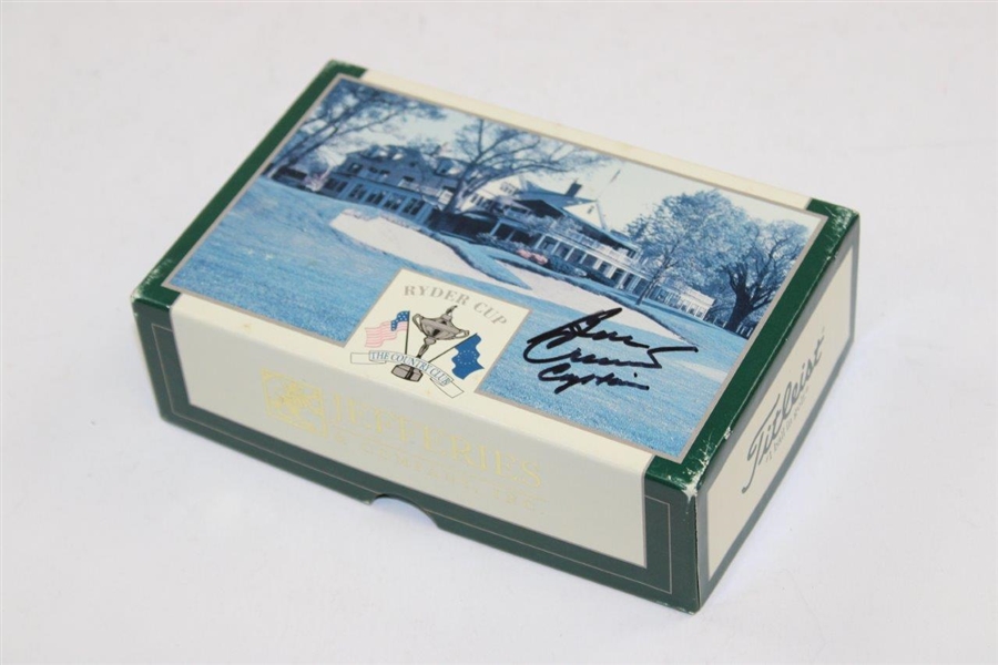 Ben Crenshaw Signed Box of 1999 Ryder Cup at The Country Club Logo Golf Balls JSA ALOA