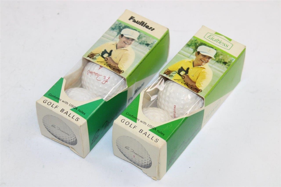Two (2) Classic Lee Trevino Faultless Golf Ball Sleeves