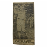 1925-31 W590 Walter Hagen Professional Golf Champion Hand Cut Golf Card