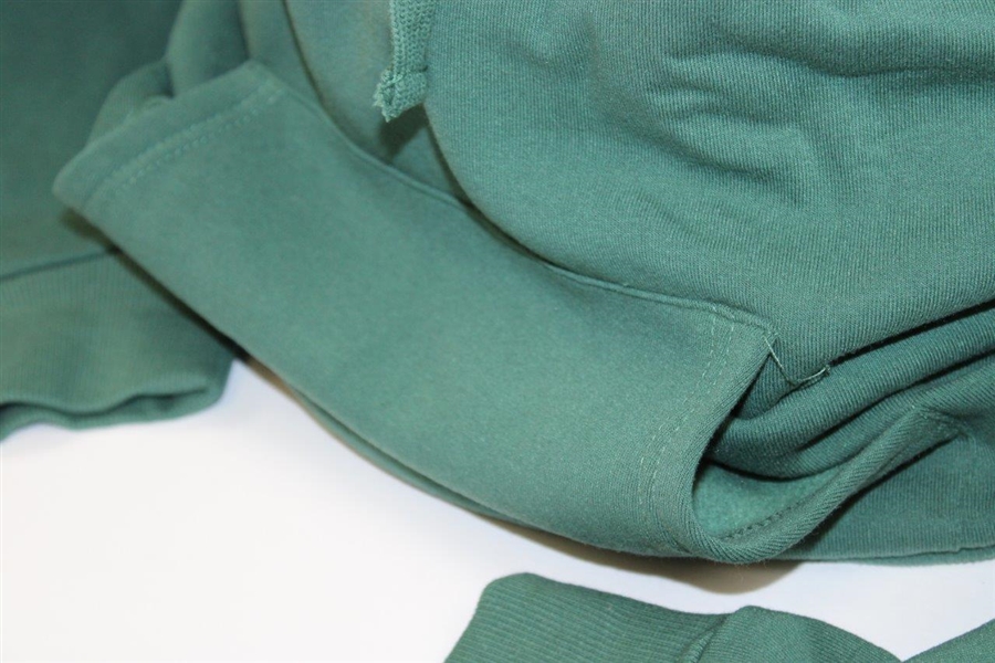 Masters Tournament Logo Green Hooded Unworn Sweatshirt - Size XS