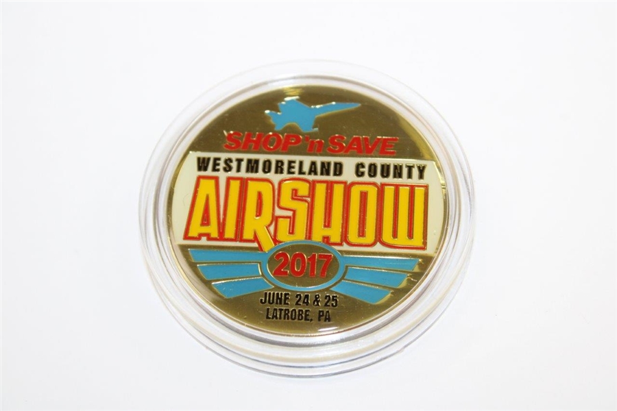 Arnold Palmer Ltd Ed Latrobe Airport Airshow '1926-2016' Commemorative Coin