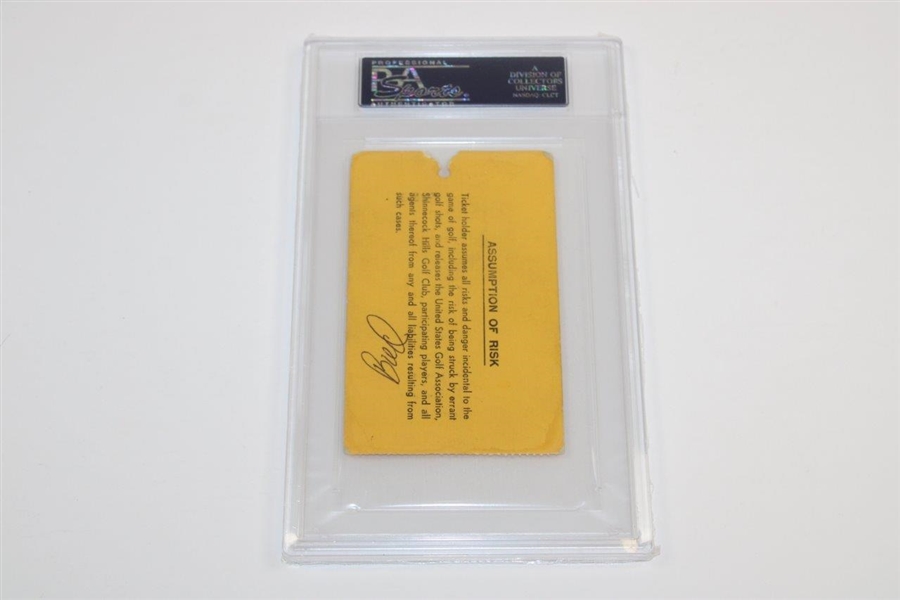 Ray Floyd Signed 1986 US Open at Shinnecock Ticket #177 PSA #83838357