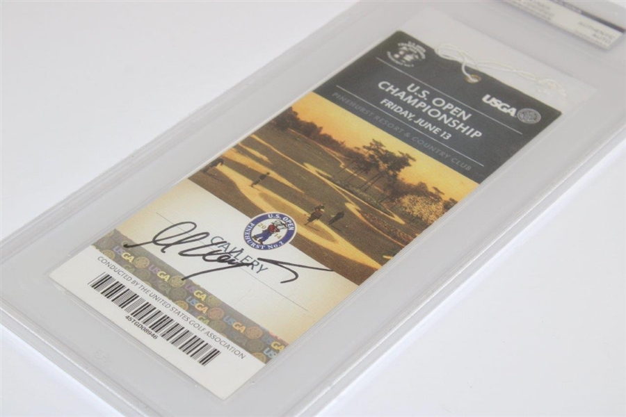 Martin Kaymer Signed 2014 US Open at Pinehurst Ticket PSA #83881924