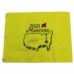 Hideki Matsuyama Signed 2021 Masters Embroidered Flag JSA ALOA