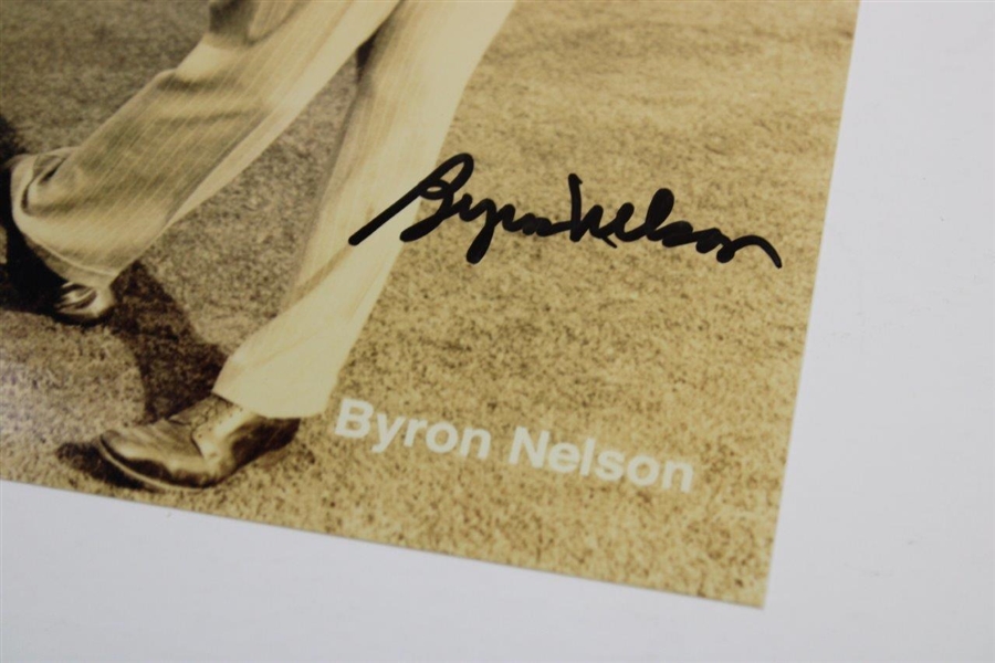 Byron Nelson Signed 7x10 Cleveland Golf Photo JSA ALOA