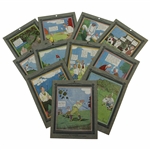 Set of Eleven (11) Comic Tragedies of Golf Golf Cards by American Art Works, Inc