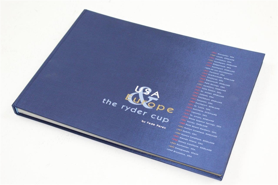 The Ryder Cup book by Fede Perex with case 1999