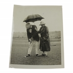 Summer Rain Mr. Kinnear & Miss Moutnain at City Golf Clubs Opening Sun Newspapers Press Photo - Victor Forbin Collection