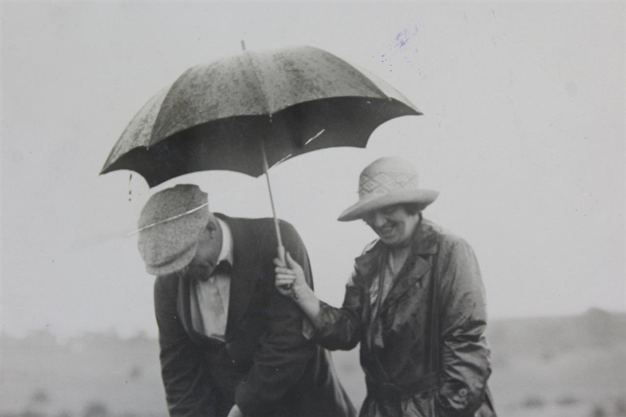 Summer Rain' Mr. Kinnear & Miss Moutnain at City Golf Club's Opening Sun Newspapers Press Photo - Victor Forbin Collection