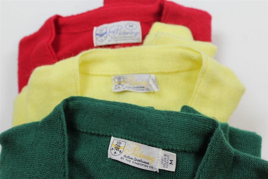Classic Button Down Yellow/Red/Green Sweaters by Pickering - St. Simons & Saucon Valley(2) - Size Medium