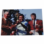 Tony Jacklin Signed Photo at 1987 Ryder Cup Receiving Trophy JSA ALOA