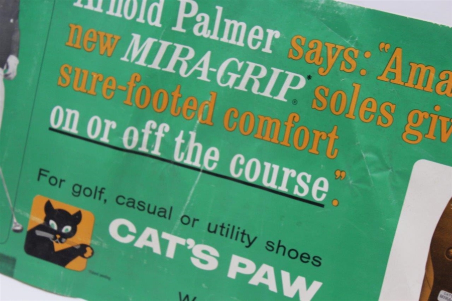 Arnold Palmer Cat's Paw Advertising 'Amazing New MIRA-GRIP' Poster