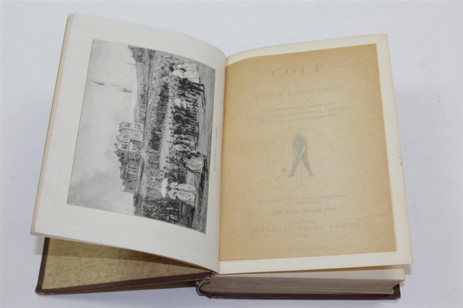 1895 'Golf the Badminton Library' 5th Edition Book by Horace Hutchinson