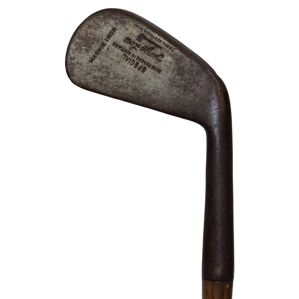 George Low Personal Hand Forged in Scotland Special Spade Mashie Iron with Shaft Stamp & Letter