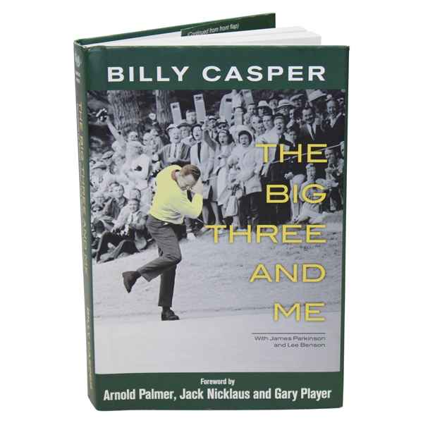 Billy Casper Signed 2012 'Big Three and Me' Book JSA ALOA