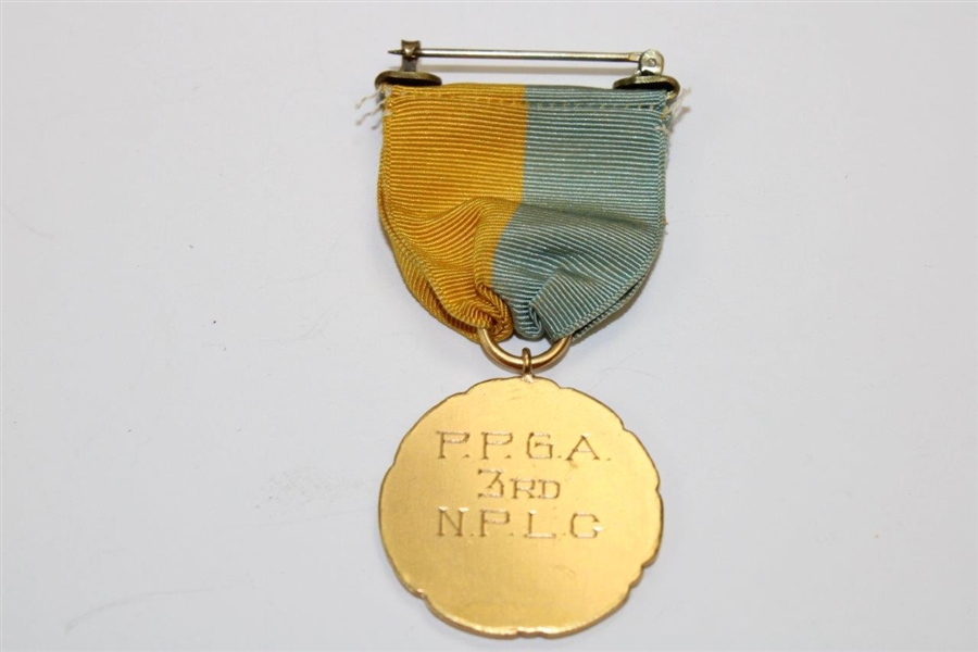 Pennsylvania Public Golf Assoc. 3Rd Place N.P.L.G. Medal With Ribbon