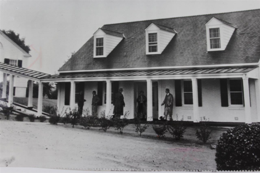 1953 President Eisenhower New Office at Augusta National with Secret Service Agents Press Photo