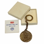 1953 Julius Boros National Golf Day Medal with Insert & Box
