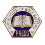 Vintage Association of Golf Writers Enameled Press Badge - circa 1950’s-60’s