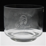 Chi-Chi Rodriguezs Personal El Legado Festival Of Golf 1st Place Glass Bowl Trophy