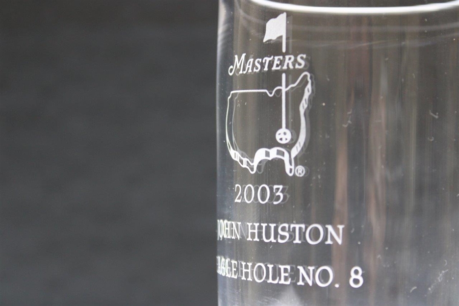 2003 Masters Awarded Eagle Hole #8 Steuben Crystal Highball Glass - John Huston Collection