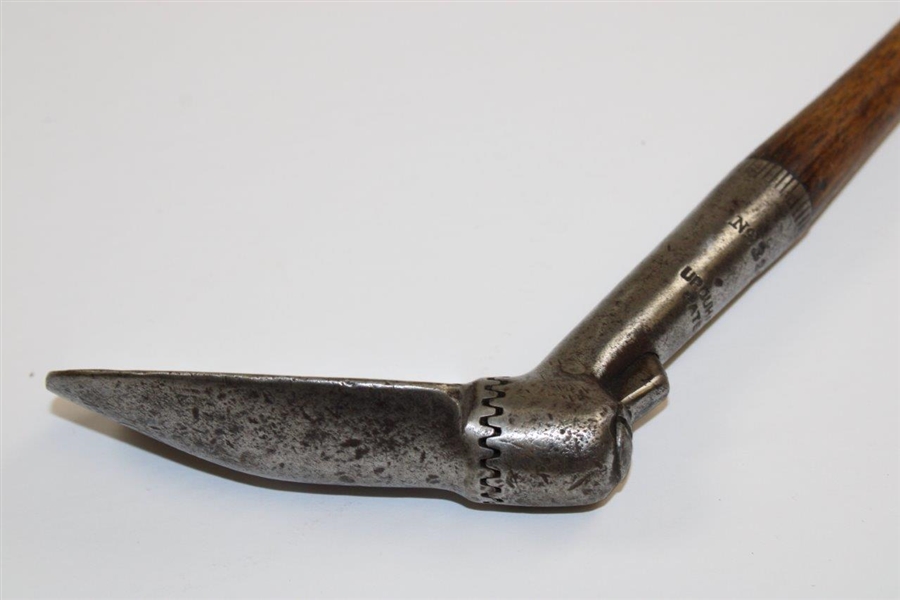 Circa 1899 Early Patent Robert Urquhart Adjustable Iron in Excellent Working Condition