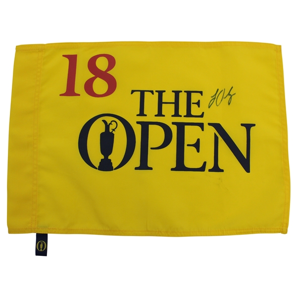 Louis Oosthuizen Signed Undated The OPEN Championship Flag JSA ALOA