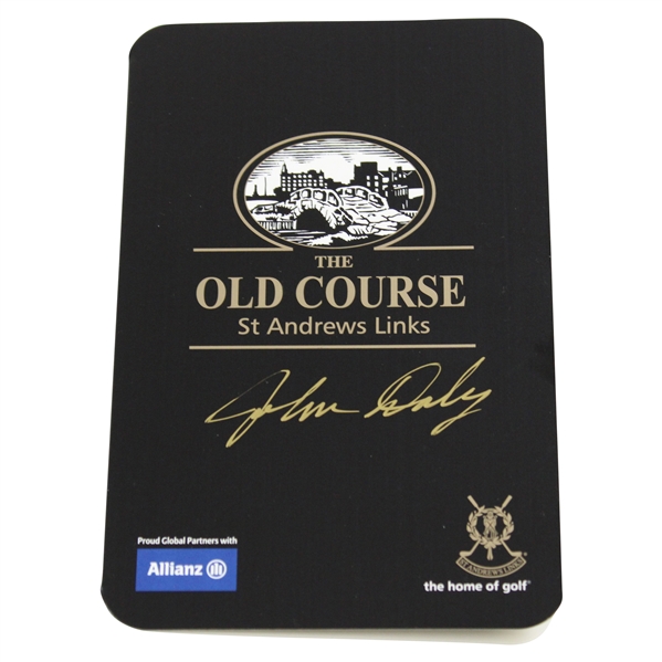 John Daly Signed The Old Course St. Andrews Official Scorecard JSA ALOA