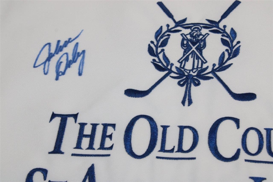 John Daly Signed The Old Course St. Andrews Embroidered Flag JSA ALOA