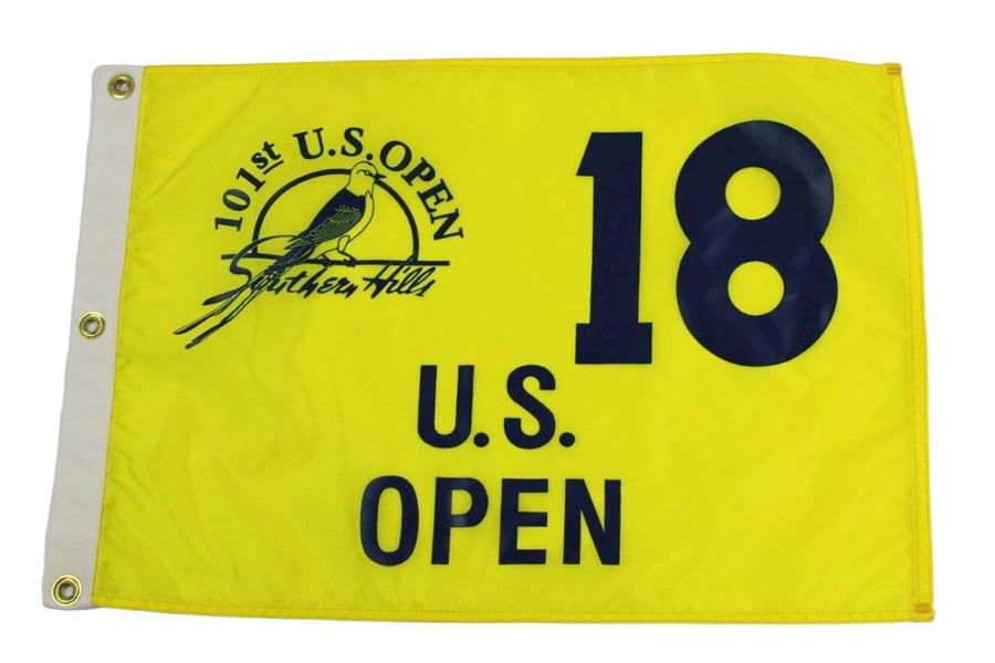 Two (2) 2001 US Open Championship at Southern Hills Flags - Screen & Embroidered