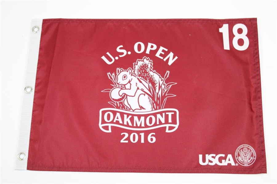 Two (2) 2016 US Open Championship at Oakmont Flags - Screen & Embroidered