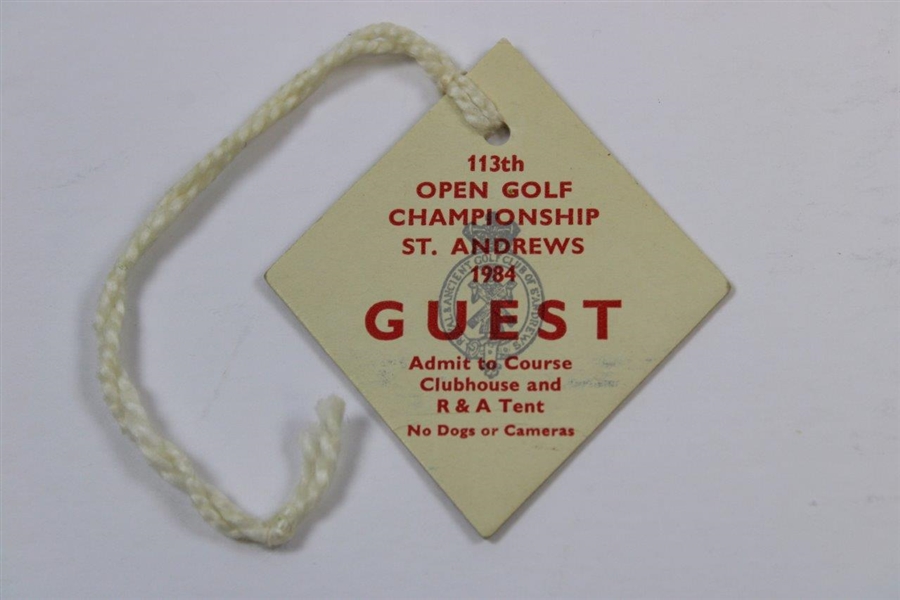 1984 OPEN Championship at St. Andrews Tickets - Guest & Reserved Stand - Seve!