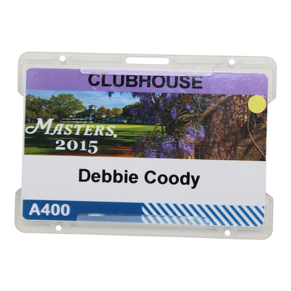 2015 Masters Tournament Clubhouse Badge #A400 - Jordan Spieth Winner