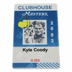 2002 Masters Tournament Clubhouse Badge #A369 - Tiger Woods Winner