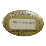 Charles Coodys Wife Lynette Coodys 1984 Masters Clubhouse Badge #A330