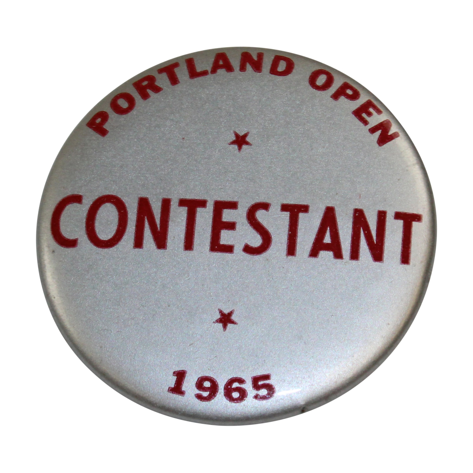 Lot Detail - Charles Coody's 1965 Portland Open Contestant Badge - Jack ...