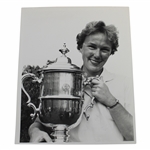 Mickey Wright Wins US Open Trophy Wire Photo - 1961