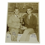 Johnny Fischer Amateur Champ & RU Jock McLean Pose with US Am Trophy Press Photo