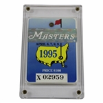 1995 Masters Tournament SERIES Badge #X02959 - Crenshaw Winner - Tigers 1st Masters